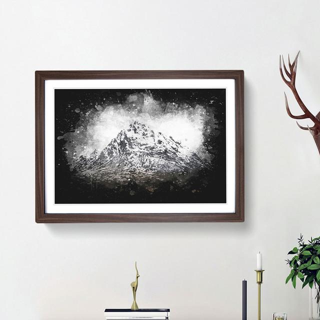 Mountain in Scotland - Picture Frame Graphic Art Print East Urban Home Frame Option: Walnut Framed, Size: 33cm H x 45cm W x 2cm D on Productcaster.