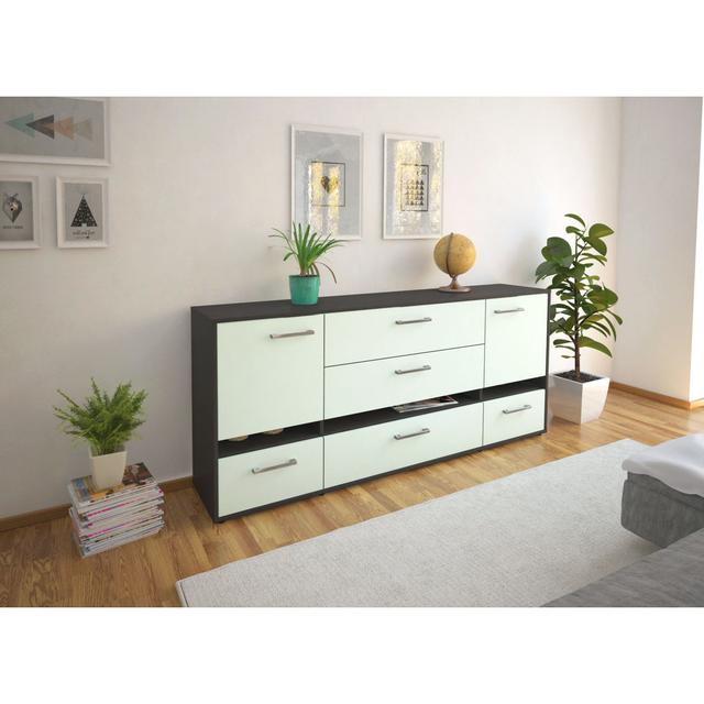 Sideboard Liridona 17 Stories Farbe (Korpus/Front): Mint/Anthrazit on Productcaster.