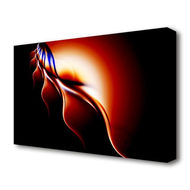 Flames of Passion - Wrapped Canvas Graphic Art Print East Urban Home Size: 101.6 cm H x 142.2 cm W on Productcaster.