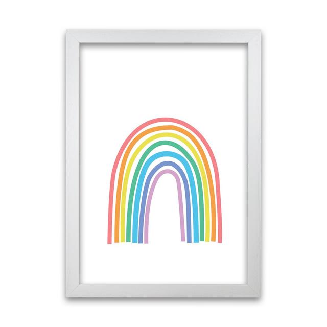 Rainbow Nursery Original - Print Norden Home Size: 42cm H x 30cm W x 3cm D, Frame Option: White Frame on Productcaster.