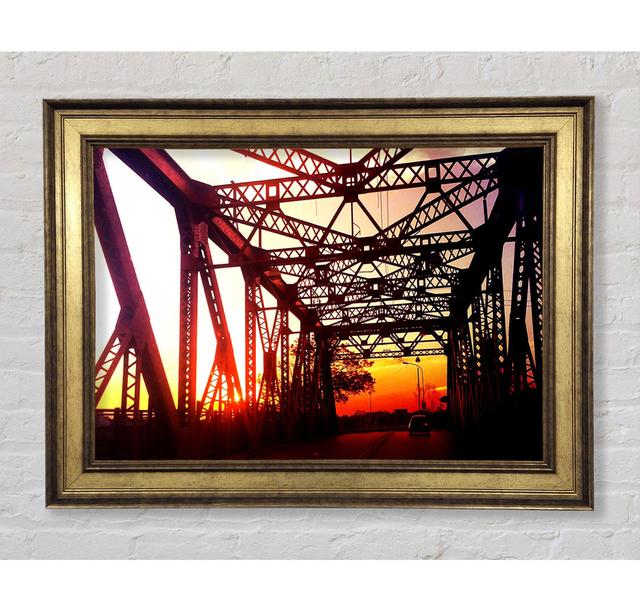 Street Bridge - Single Picture Frame Art Prints Bright Star Size: 21cm H x 42cm W x 8cm D on Productcaster.