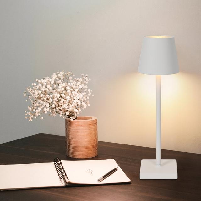 Brekke 38cm Table Lamp USB Fairmont Park Finish: White on Productcaster.