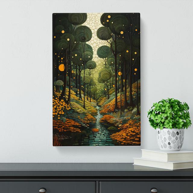 Forest Orphism - Print Alpen Home Size: 60cm H x 40cm W x 3cm D on Productcaster.