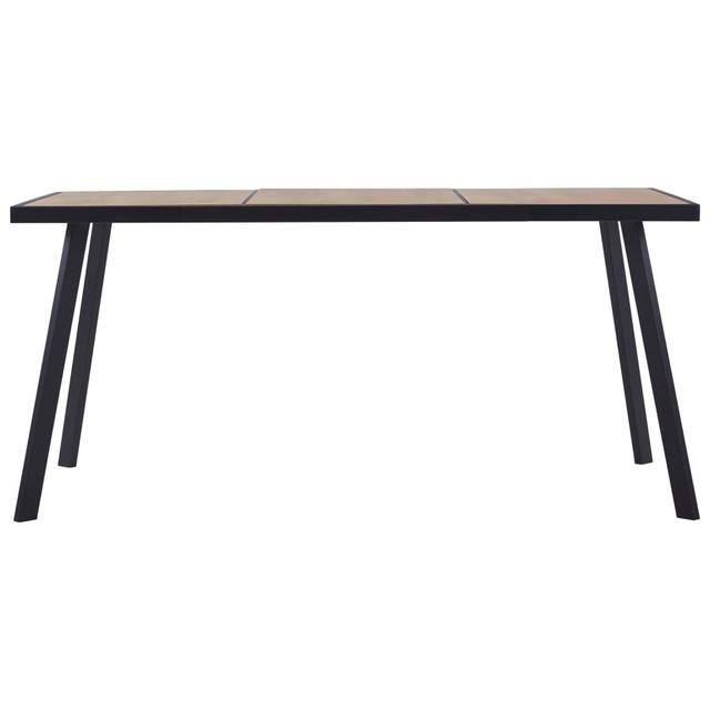 Granville Dining Table Corrigan Studio Size: 70cm H x 160cm L x 80cm W, Table Top Colour: Beige on Productcaster.