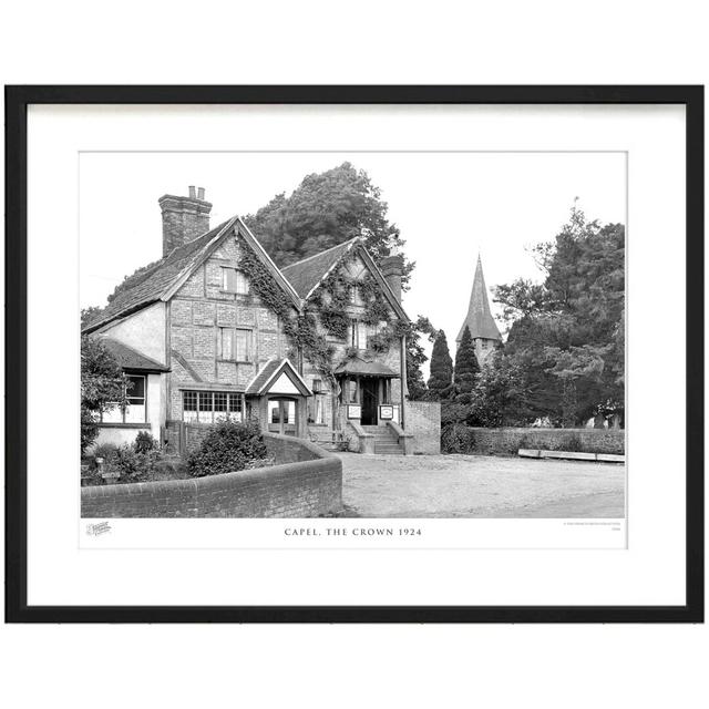 'Capel, the Crown 1924' by Francis Frith - Picture Frame Photograph Print on Paper The Francis Frith Collection Size: 40cm H x 50cm W x 2.3cm D on Productcaster.