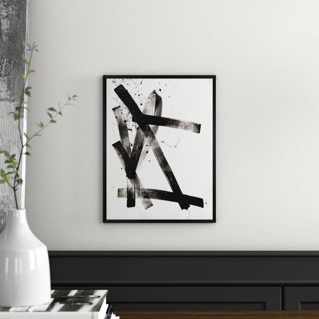 Passive Strokes - Painting Print East Urban Home Format: Black Framed, Size: 86.36cm H x 66.04cm W on Productcaster.