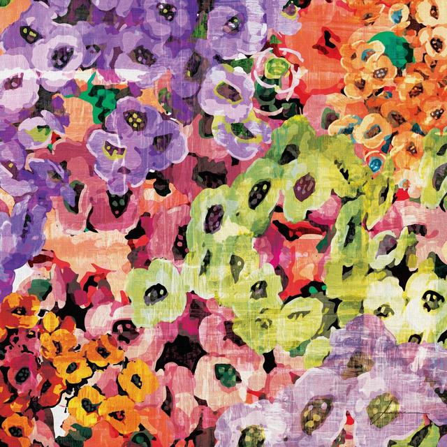 Floral Barrage III by James Burghardt - Wrapped Canvas Painting Rosalind Wheeler Size: 30cm H x 30cm W on Productcaster.