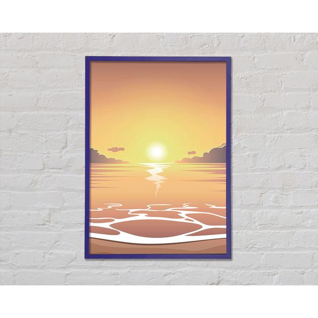 Peach Calm - Single Picture Frame Art Prints Highland Dunes Size: 42cm H x 29.7cm W x 2cm D on Productcaster.