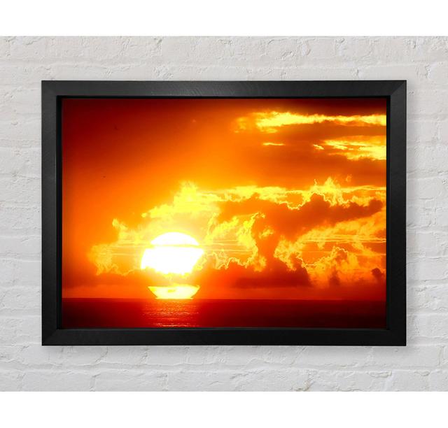 Marvelous Sunset Beach - Single Picture Frame Art Prints Bright Star Size: 42cm H x 59.7cm W x 3.4cm D on Productcaster.