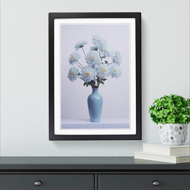 Chrysanthemums Minimalism No.3 - Print 17 Stories Format: Black Framed, Size: 64cm H x 46cm W x 2cm D on Productcaster.