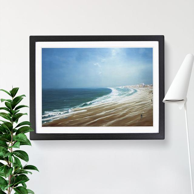 Beach Beauty Highland Dunes Size: 25cm H x 34cm W x 2cm D, Frame Colour: Black on Productcaster.