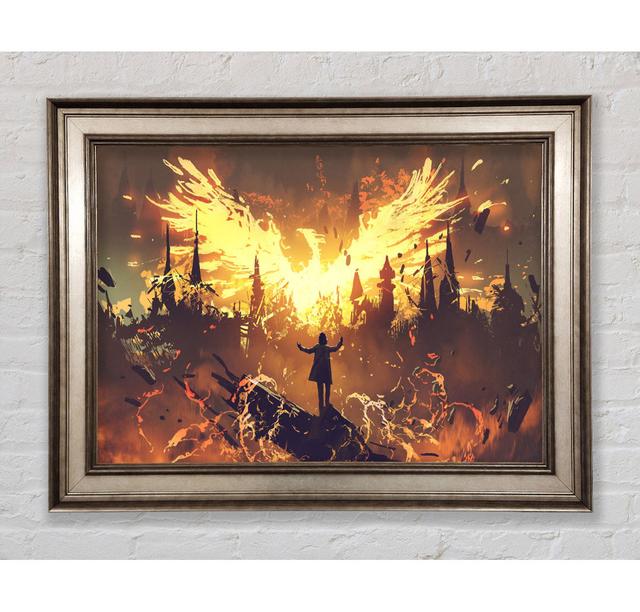 The Phoenix Rises - Single Picture Frame Art Prints Bright Star Size: 21cm H x 42cm W on Productcaster.