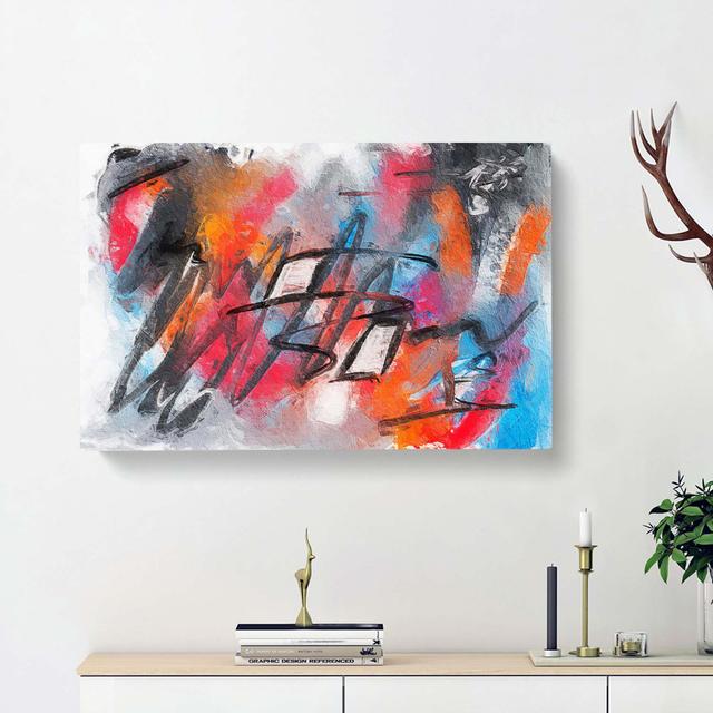 Abstract Art Painting Vol.295 - Wrapped Canvas Painting Print East Urban Home Size: 50cm H x 76cm W x 3cm D on Productcaster.