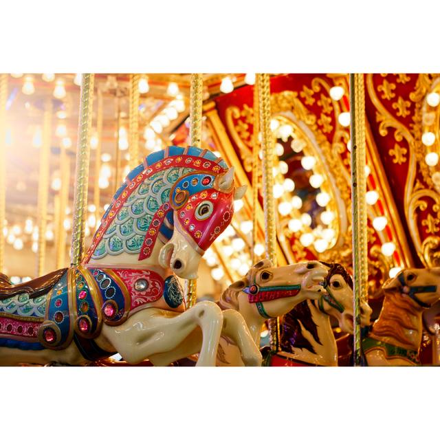 Carousel Horse by WEKWEK - No Frame Print on Canvas Latitude Run Size: 20cm H x 30cm W on Productcaster.