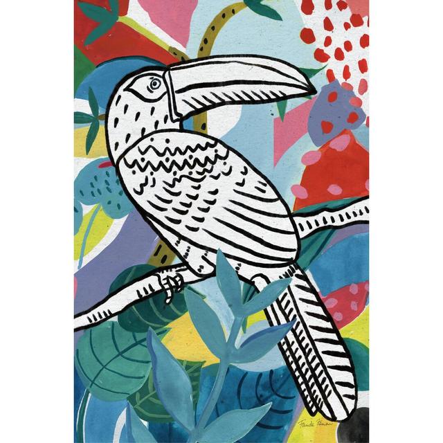 Jungle Toucan by Farida Zaman - Wrapped Canvas Painting Bay Isle Home Size: 30cm H x 20cm W on Productcaster.