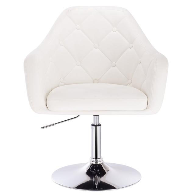 Height-adjustable Haywa bar stool Rosdorf Park Seat Colour: White on Productcaster.