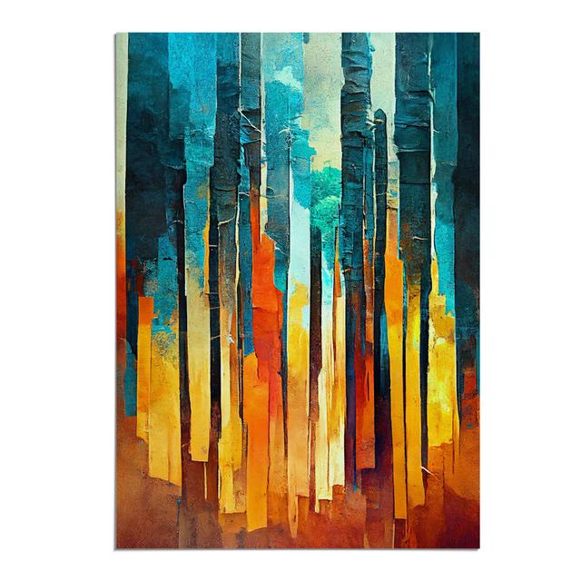 Torn Forest No.8 - Print Metro Lane Matte Colour: No Matte, Format: Paper, Size: 29.7cm H x 21cm W on Productcaster.