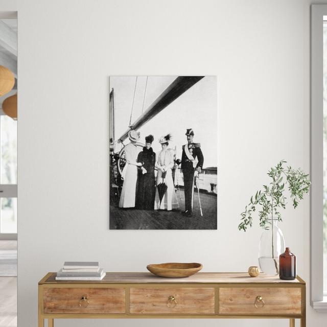 'Empress Maria Feodorovna, Princess Victoria, Queen Maud and King Haakon Vii of Norway' Photograph East Urban Home Size: 100 cm H x 70 cm W x 0.2 cm D on Productcaster.