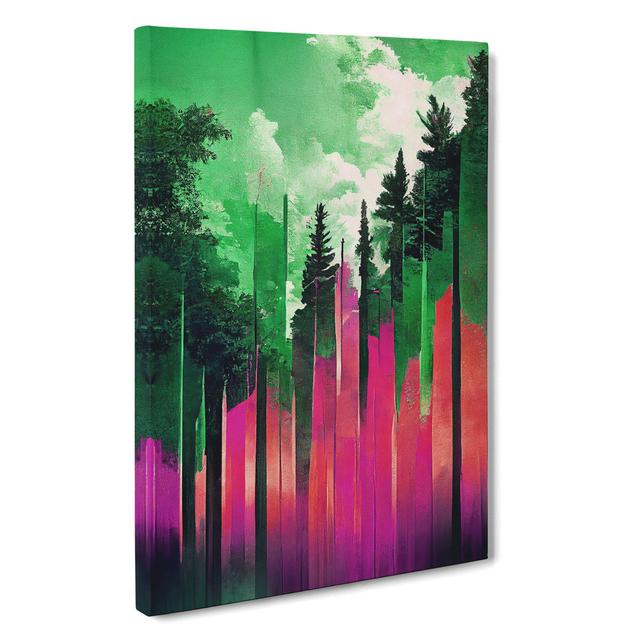 Abstract Forest No.1 - Wrapped Canvas Graphic Art Alpen Home Size: 60cm H x 40cm W x 3cm D on Productcaster.