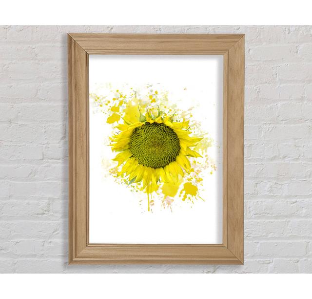 Sunflower Splash 2 - Print Bright Star Size: 141.4cm H x 100cm W x 8cm D on Productcaster.