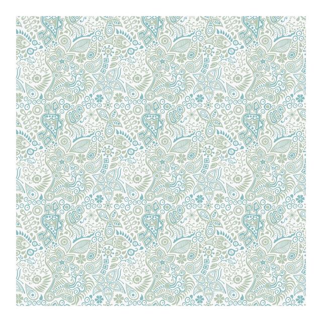 Dreamy Natural Paisley Pattern Semi-Gloss Wallpaper Roll East Urban Home Materialqualität: Premium (150g/m²), Size: 2.4m x 240cm on Productcaster.