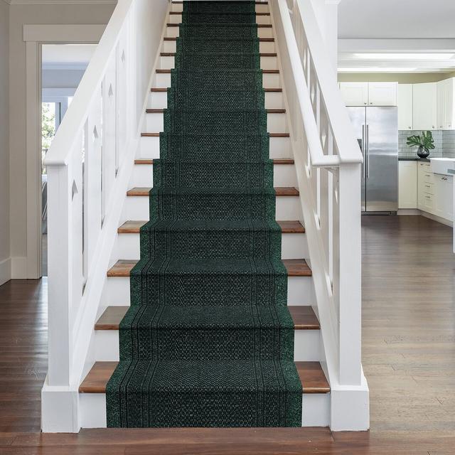 Stair Runner in Green for Outdoor Use by Ophelia Rug Size: Runner 810cm x 80cm on Productcaster.