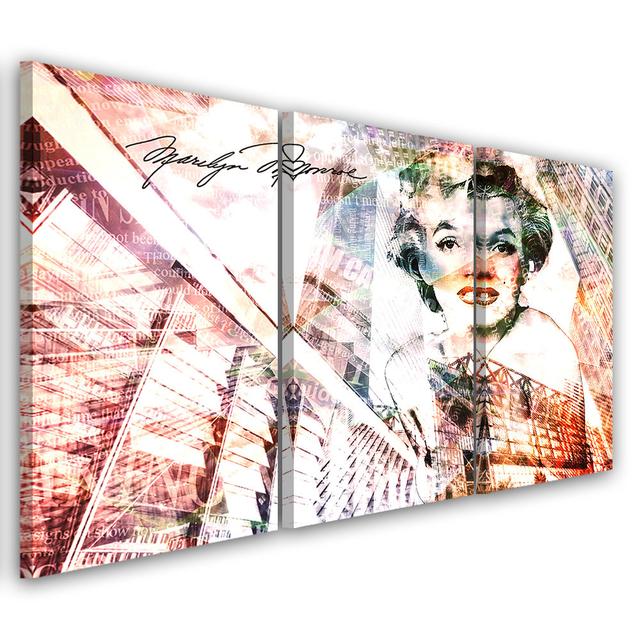 Canvas Print Marilyn Monroe Rosalind Wheeler Size: 80cm H x 120cm W x 2cm D on Productcaster.