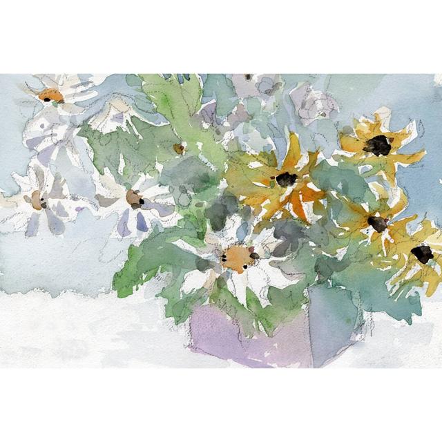 Daisies And Black-Eyed Susans I by Samuel Dixon - Wrapped Canvas Painting Rosalind Wheeler Size: 20cm H x 30cm W on Productcaster.