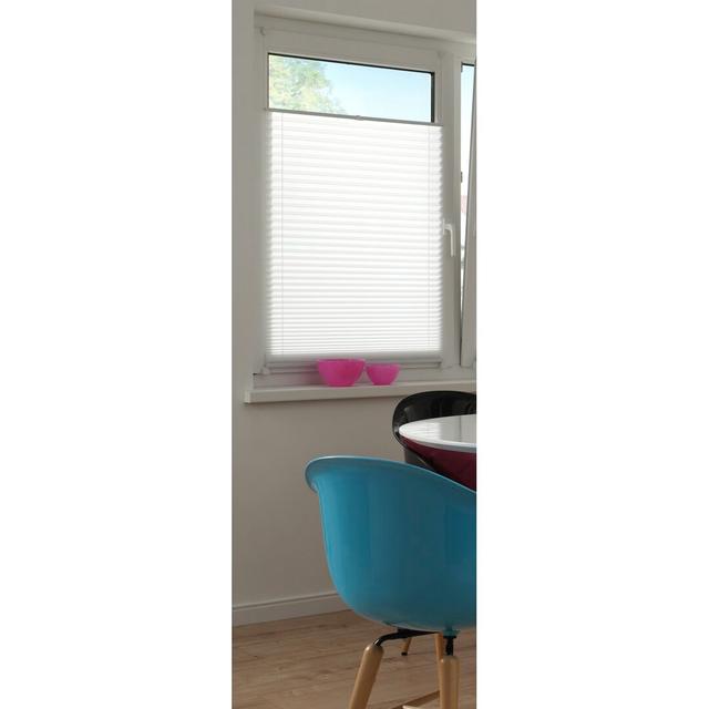 Plissee Halbtransparent Wayfair Basics Größe: 130 cm L x 70 cm B, Farbe/Ausführung: Weiß on Productcaster.