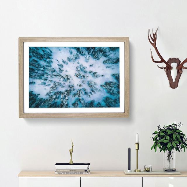 Fresh Snow upon the Forest - Picture Frame Graphic Art Print East Urban Home Frame Option: Oak Framed, Size: 24cm H x 33cm W x 2cm D on Productcaster.