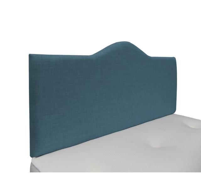 Burbank Upholstered Headboard 17 Stories Colour: Duck Egg, Size: Super King (6'), Upholstery: 100% Linen on Productcaster.