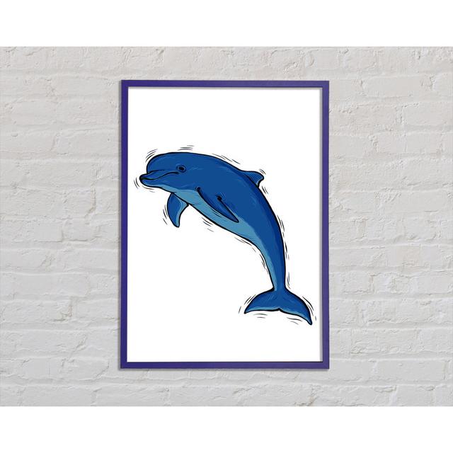 Dolphin Love - Single Picture Frame Art Prints Highland Dunes Size: 59.7cm H x 84.1cm W x 2cm D on Productcaster.