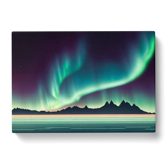 Colours of the Aurora Borealis - Wrapped Canvas Graphic Art Latitude Run Size: 40cm H x 60cm W x 3cm D on Productcaster.