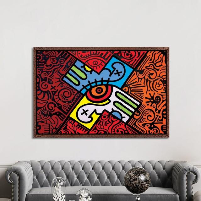 X Marks the Spot by Billy The Artist - Graphic Art Print on Canvas World Menagerie Format: Classic Brown Wood Framed, Size: 101.6cm H x 152.4cm W x 3. on Productcaster.