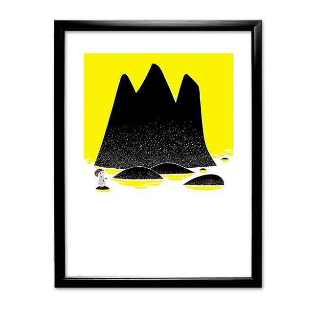 Moomins Toffle Stands on a Rock by Tove Jansson Framed Graphic Art East Urban Home Frame Colour: Black on Productcaster.