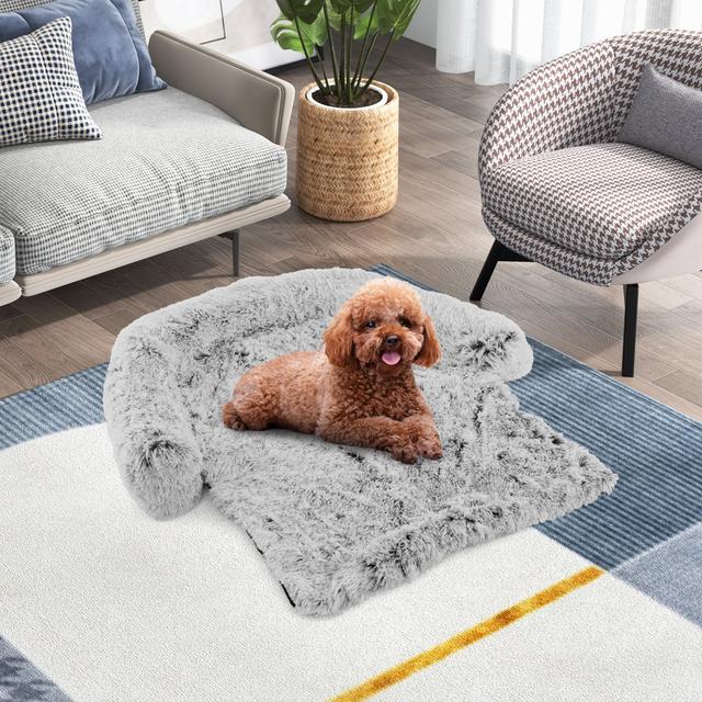 Arrigo Carpet Pet Bed Archie & Oscar Colour: Grey, Size: 16cm H x 101cm W x 89cm D on Productcaster.