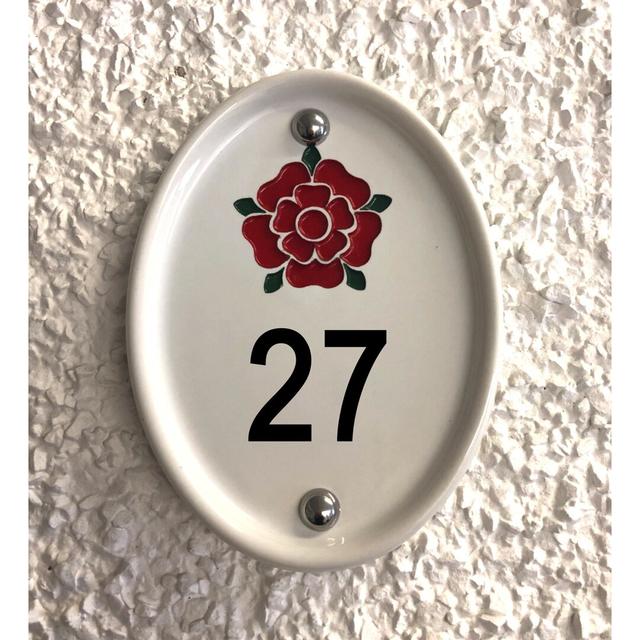 Grovebury 16.5cm H Ceramic House Number Dakota Fields Number: 27 on Productcaster.