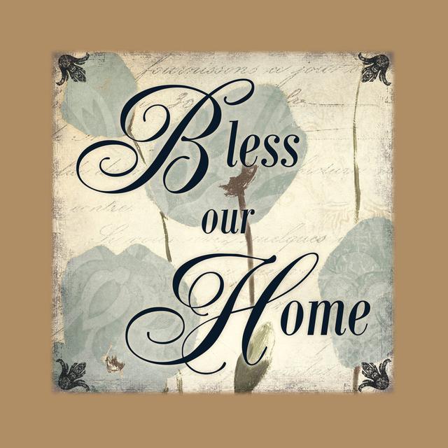 Bless Home - Wrapped Canvas Typography Happy Larry Size: 91cm H x 91cm W on Productcaster.