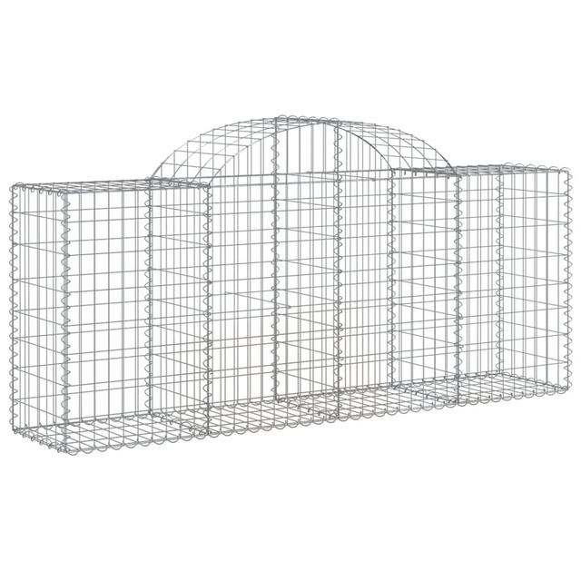 Briceida Silver Metal Gabion Baskets (Set of 20) Dakota Fields Size: 100cm H x 200cm W x 50cm D on Productcaster.