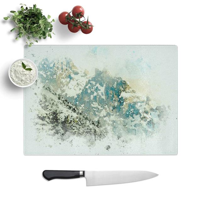 Tempered Glass The Tatra Mountains in Slovakia in Abstract Chopping Board East Urban Home Size: 39 cm W x 28.5 cm L on Productcaster.