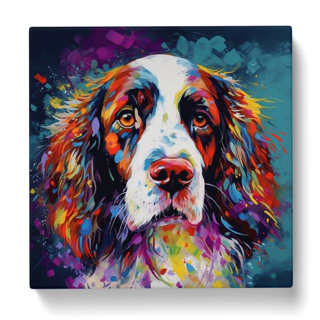 English Springer Spaniel Abstract Expressionism - No Frame Print Marlow Home Co. on Productcaster.