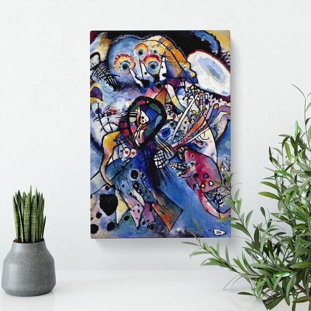 Two Ovals by Wassily Kandinsky - Wrapped Canvas Painting East Urban Home Size: 50cm H x 35cm W x 3cm D on Productcaster.