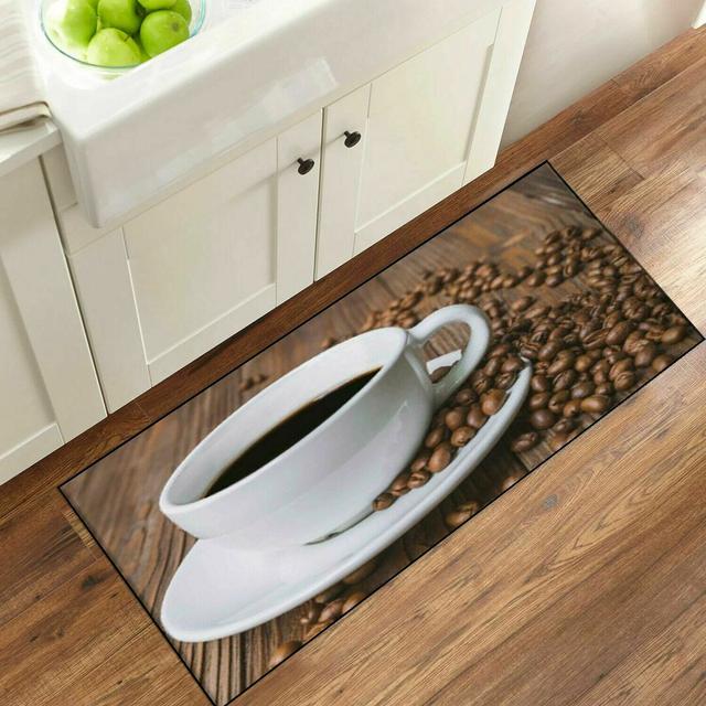 Elwaine Non-Skid Kitchen Mat East Urban Home Mat Size: 50cm W x 70cm L on Productcaster.