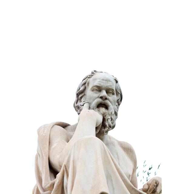 Socrates Statue - Wrapped Canvas Photograph 17 Stories Size: 76cm H x 51cm W x 3.8cm D on Productcaster.