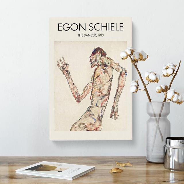 The Dancer by Egon Schiele - Wrapped Canvas Painting East Urban Home Size: 76cm H x 50cm W x 3cm D on Productcaster.