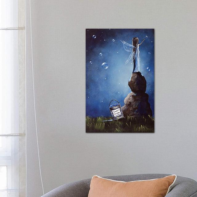 A Fairy's Nighttime Gift - Wrapped Canvas Graphic Art Print Happy Larry Size: 66.04cm H x 45.72cm W x 3.81cm D on Productcaster.