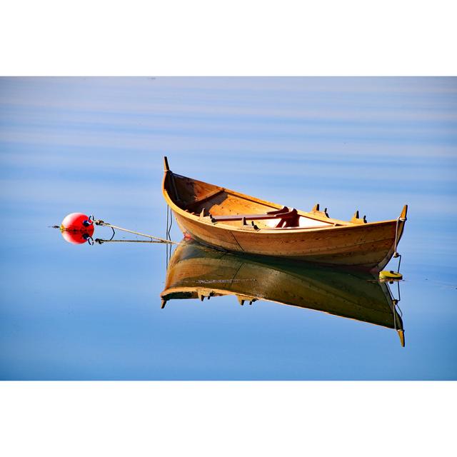 Rowing Boat, Oselvar, Norway - Wrapped Canvas Photograph Longshore Tides Size: 81cm H x 122cm W x 3.8cm D on Productcaster.