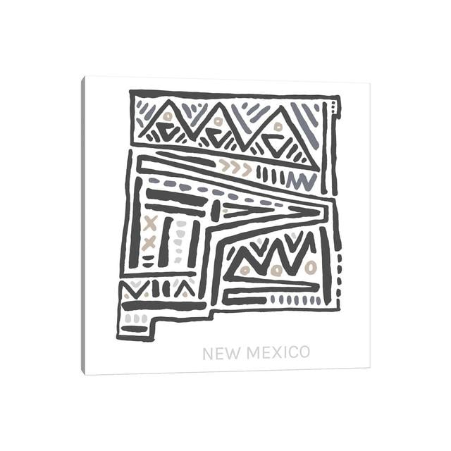 New Mexico von Statement Goods - Gallery-Wrapped Canvas Giclée on Canvas Natur Pur Format: Leinen, Größe: 66,04 cm H x 66,04 cm B x 1,905 cm T on Productcaster.