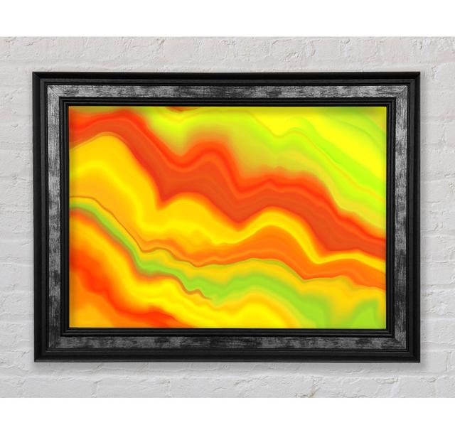 Paint Waves - Picture Frame Art Prints Bright Star Size: 29.7cm H x 42cm W x 8cm D on Productcaster.