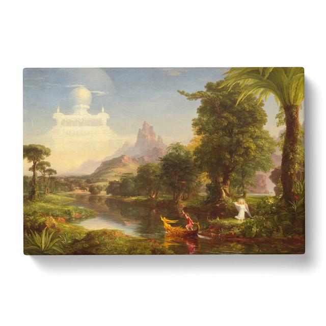 The Voyage of Life Youth by Thomas Cole - Wrapped Canvas Painting East Urban Home Size: 35cm H x 50cm W x 3cm D on Productcaster.